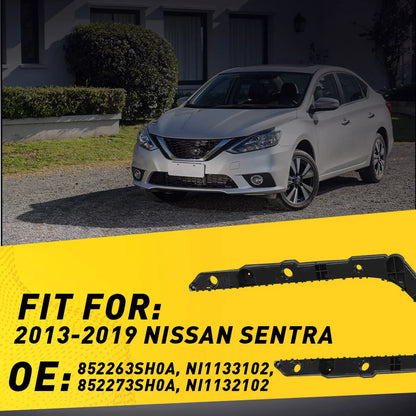 For 2013-2019 Nissan Sentra Sedan Rear Bumper Cover Bracket Set Left & Right