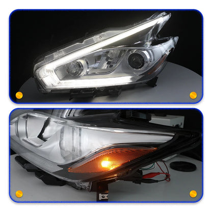 Full LED Headlight For 2015 2016 2017 2018 Nissan Murano  W/DRL Left Driver Side