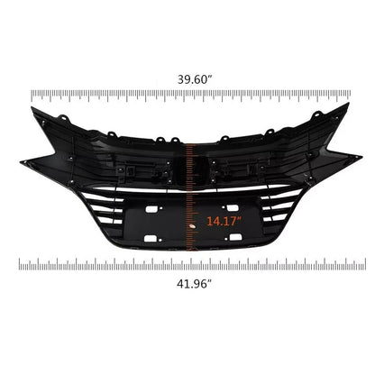 Chrome & Black Front Upper Grille Grill For 2016-2018 Honda HR-V HRV Assembly