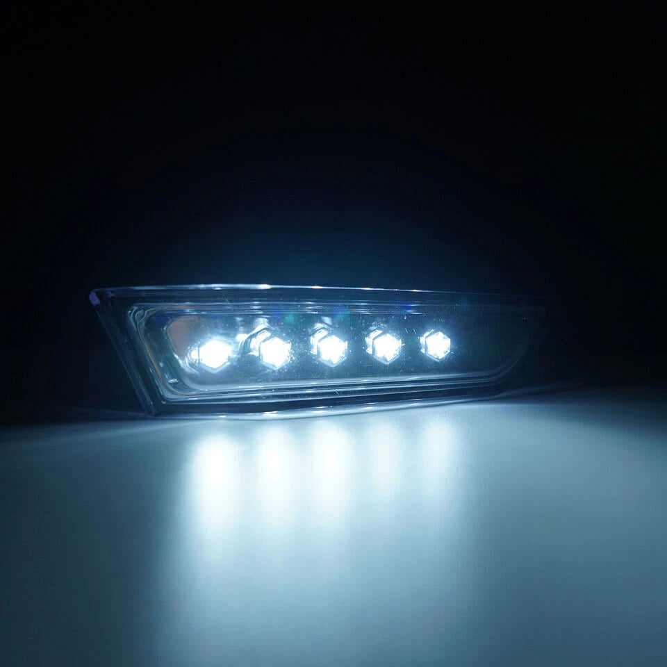 Pair Clear Len Bumper Side Marker Lights Side Lamp For 03-07 INFINITI G35 Couple
