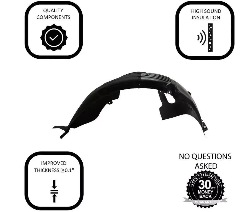 Front Driver Side Fender Liner For Hyundai Sonata 2018-2019 Plastic 86811C2500