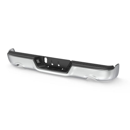 For 2009-2018 Dodge Ram 1500 Chrome Rear Step Bumper W/O Sensor W/ Dual Exhaust