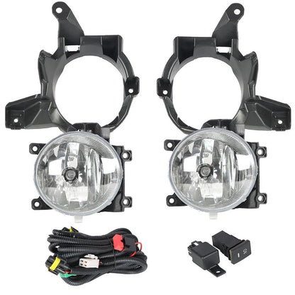 Fit 2013 2014 2015 Toyota RAV4 Pair Front Bumper Clear Halogen Fog Lights Lamps