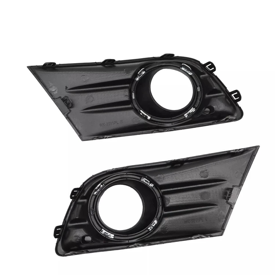 Right+Left Fog Light W/Cover & Chrome Trim For Honda Pilot 2012 2013 2014 2015