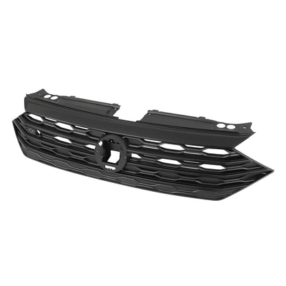 For 2019 20 2021 Volkswagen VW Jetta MK7 Front Bumper Grille Glossy Black Grill
