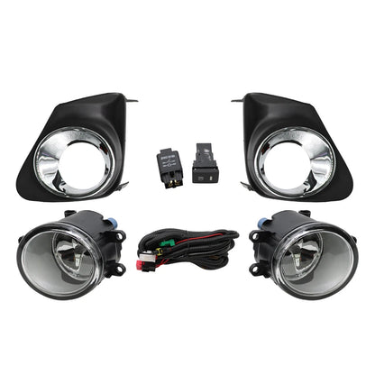 For 2011 2012 2013 Toyota Corolla Bumper Chrome Driving Fog Lights Lamps Pair