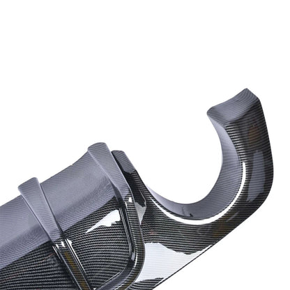Rear Bumper Black Diffuser Lip W/LED Brake DRL Light For 2018-2023 Infiniti Q50