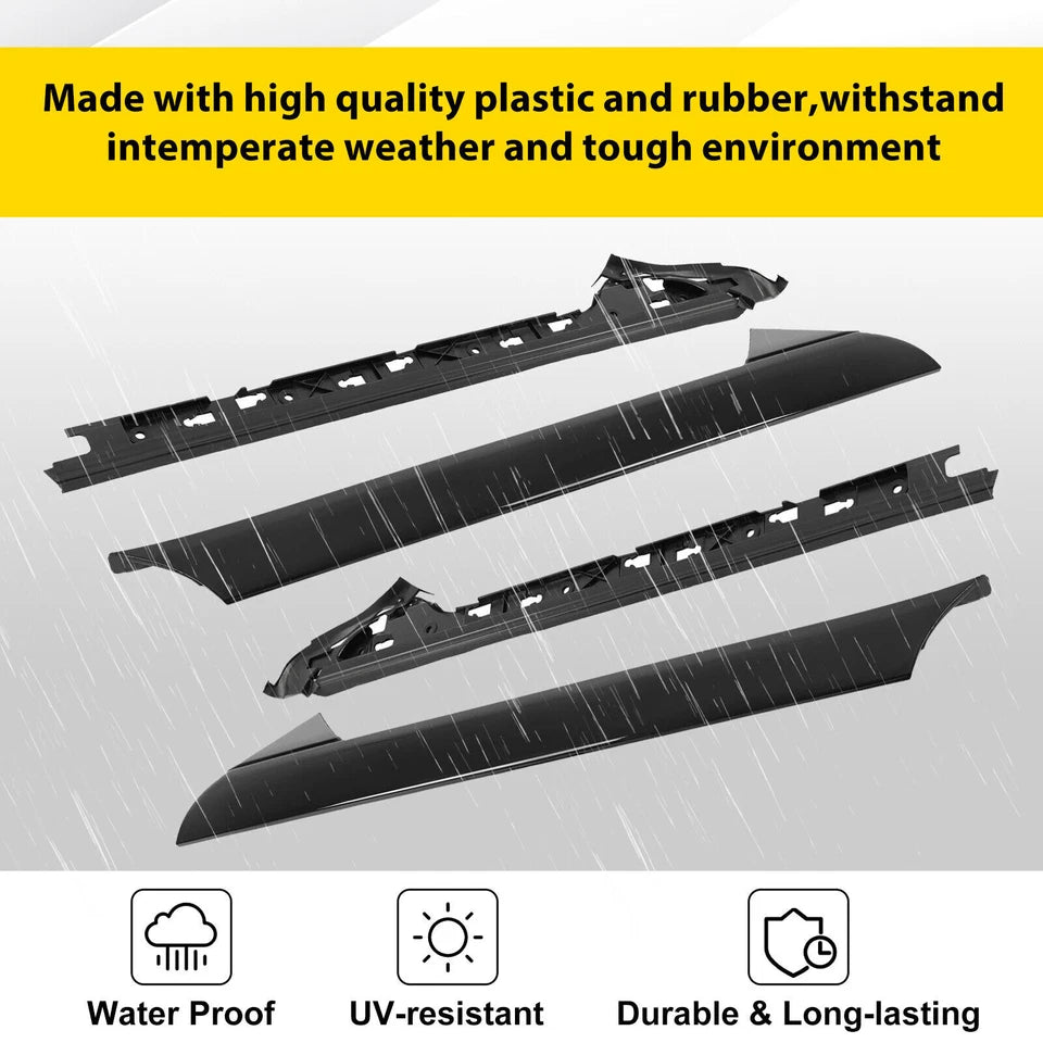 Left & Right Side Windshield A Pillar Molding Trim Fit For 2011-19 Ford Explorer