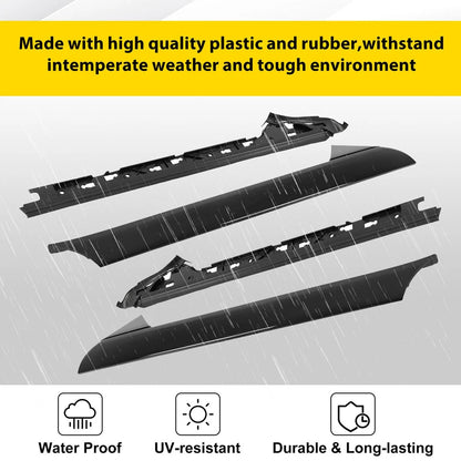Left & Right Side Windshield A Pillar Molding Trim Fit For 2011-19 Ford Explorer