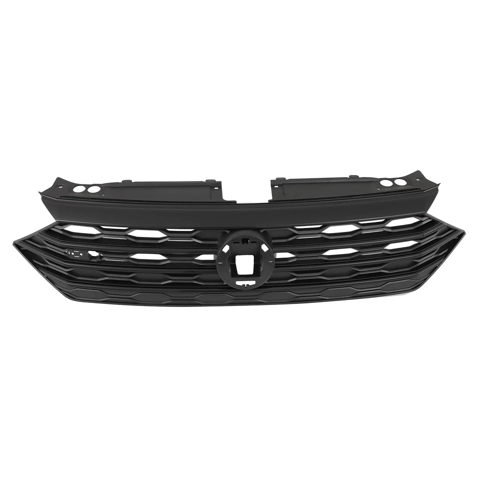 For 2019 20 2021 Volkswagen VW Jetta MK7 Front Bumper Grille Glossy Black Grill